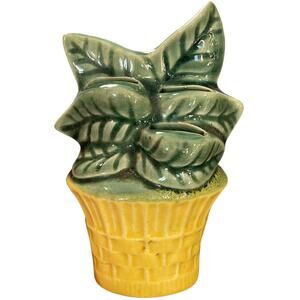 Vintage Shawnee Spoon Holder Ceramic Flower Pot Wall Hanger Mid Century Kitchen